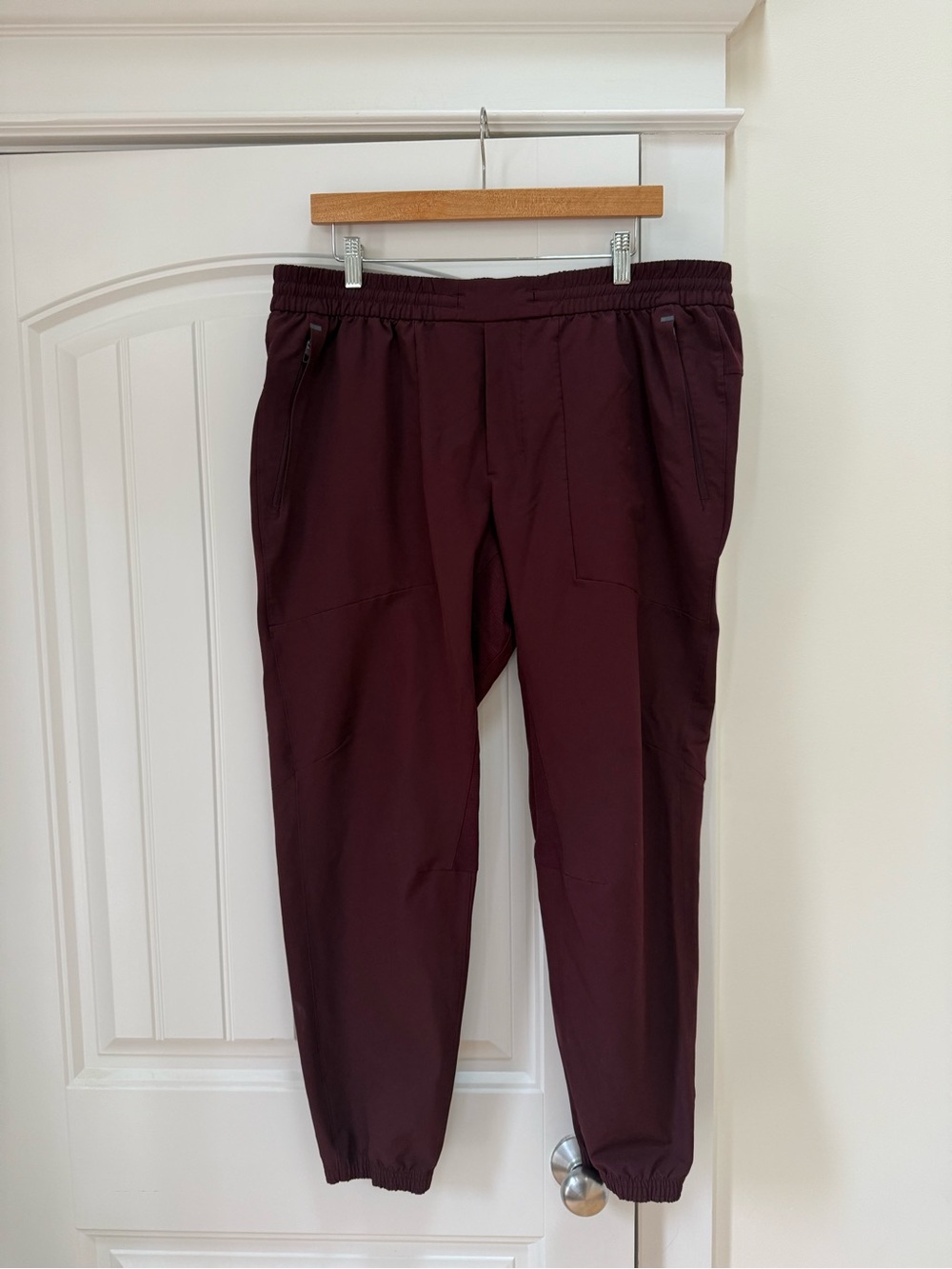 Mens Lulu Lemon Burgundy Joggers XXL - Picture 2 of 5